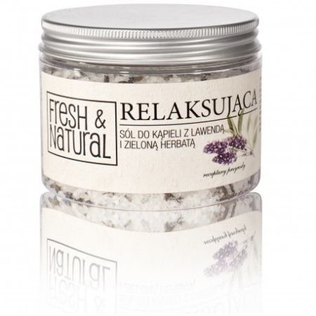 Fresh&Natural Relaksująca sól do kąpieli 500g - Fresh&Natural 4061-0