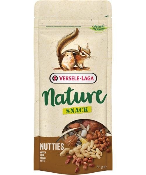 Versele-Laga Laga Laga Nature Snack Nutties 85g - przysmak orzechowy dla królików oraz roślino- i wszystkożernych gryzoni 85g Dostawa GRATIS od 99 zł
