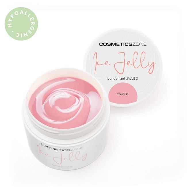 Żel do przedłużania paznokci UV LED galaretka ICE JELLY - brudny różowy Cover 8 - 15ml