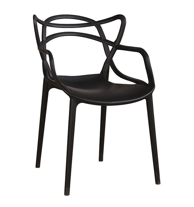 King Home Krzesło HILO PREMIUM czarne - polipropylen PP-936.BLACK