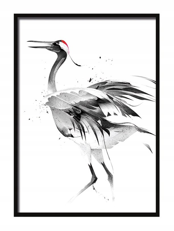 Plakat w ramie E-DRUK Żuraw, 53x73 cm