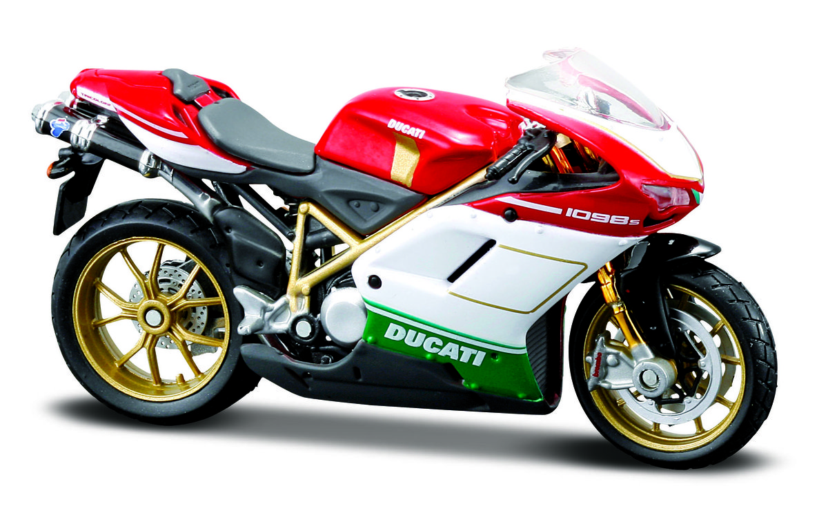 Maisto, model kolekcjonerski Ducati 1098S Z Podstawką 1/18