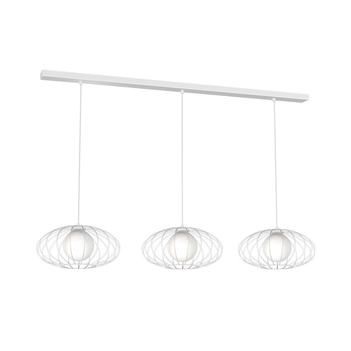 Milagro Kronos lampa wisząca 3-punktowa biała MLP 4433