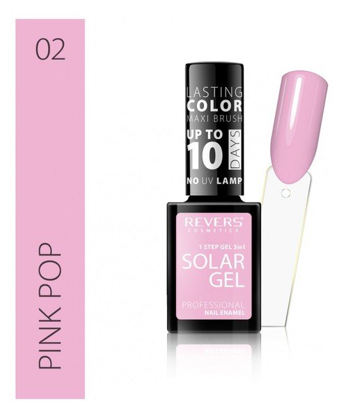 Revers Revers Solar Gel Lakier do paznokci 02 Pink Pop