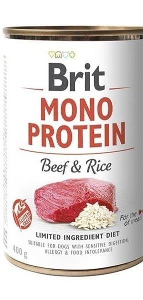 Brit MONO PROTEIN BEEF & BROWN RICE 400g