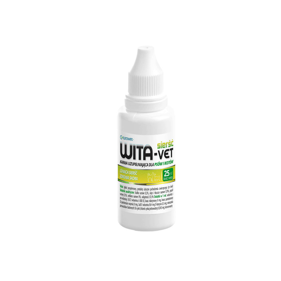 Wita-Vet Eurowet - regenerator sierści krople 25ml 1423