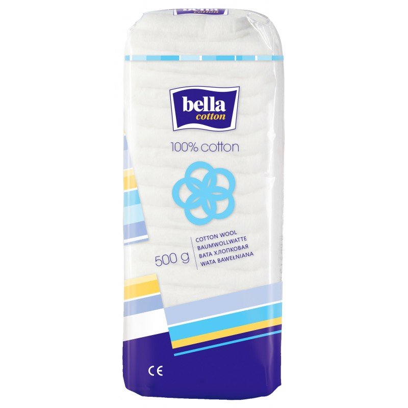 Bella Wata opatrunkowa Cotton, bawełniana : Opakowanie - 500g MA-071-A500-001