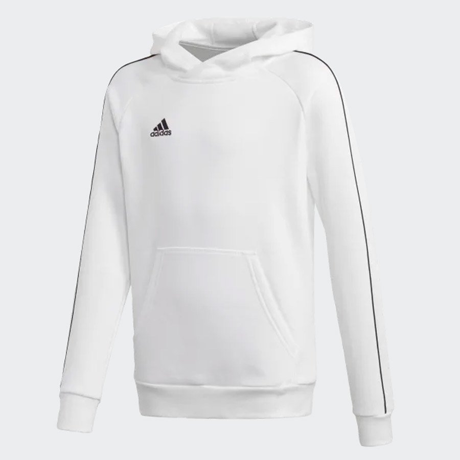 Adidas, Bluza dziecięca, CORE 18 Y Hoody FS1891, biały, rozmiar 140
