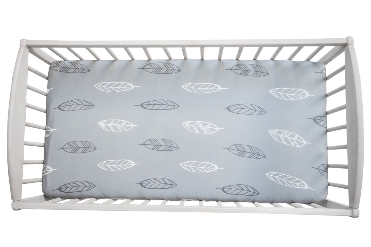 Sleepee, Prześcieradło do łóżeczka We care Piórka 140 x 70