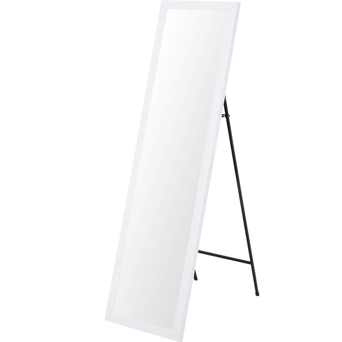 Home Styling Collection Lustro stojące prostokątne 126 cm białe 837800050