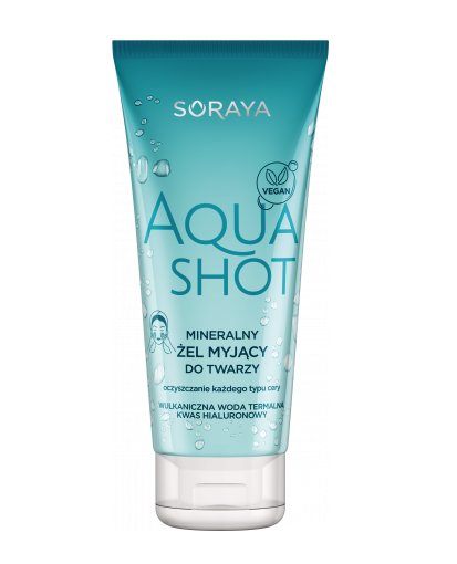 Soraya AQUASHOT MINERALNY ŻEL MYJĄCY DO TWARZY 150ML