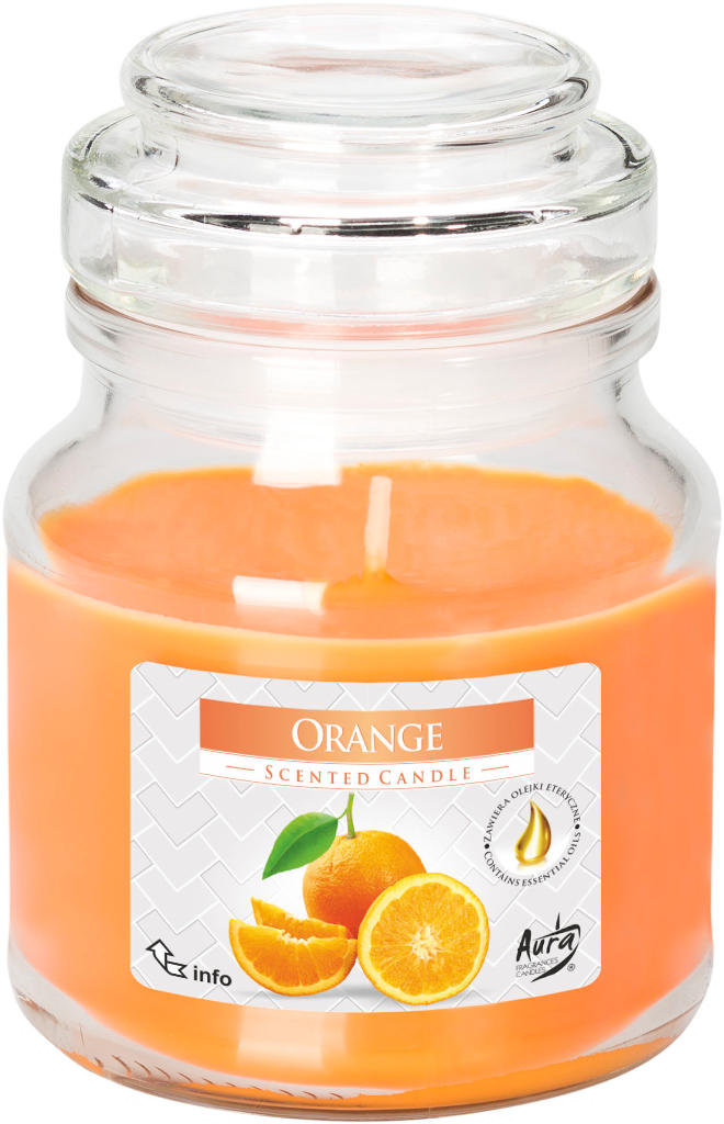 Świeczka zapachowa w szkle Pomarańcza, 120 g