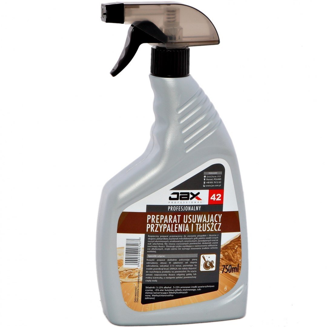 PROFESJONALNY PREPARAT USUWAJĄCY PRZYPALENIA I TŁUSZCZ JAX PROFESSIONAL 42 750ML (10920197)