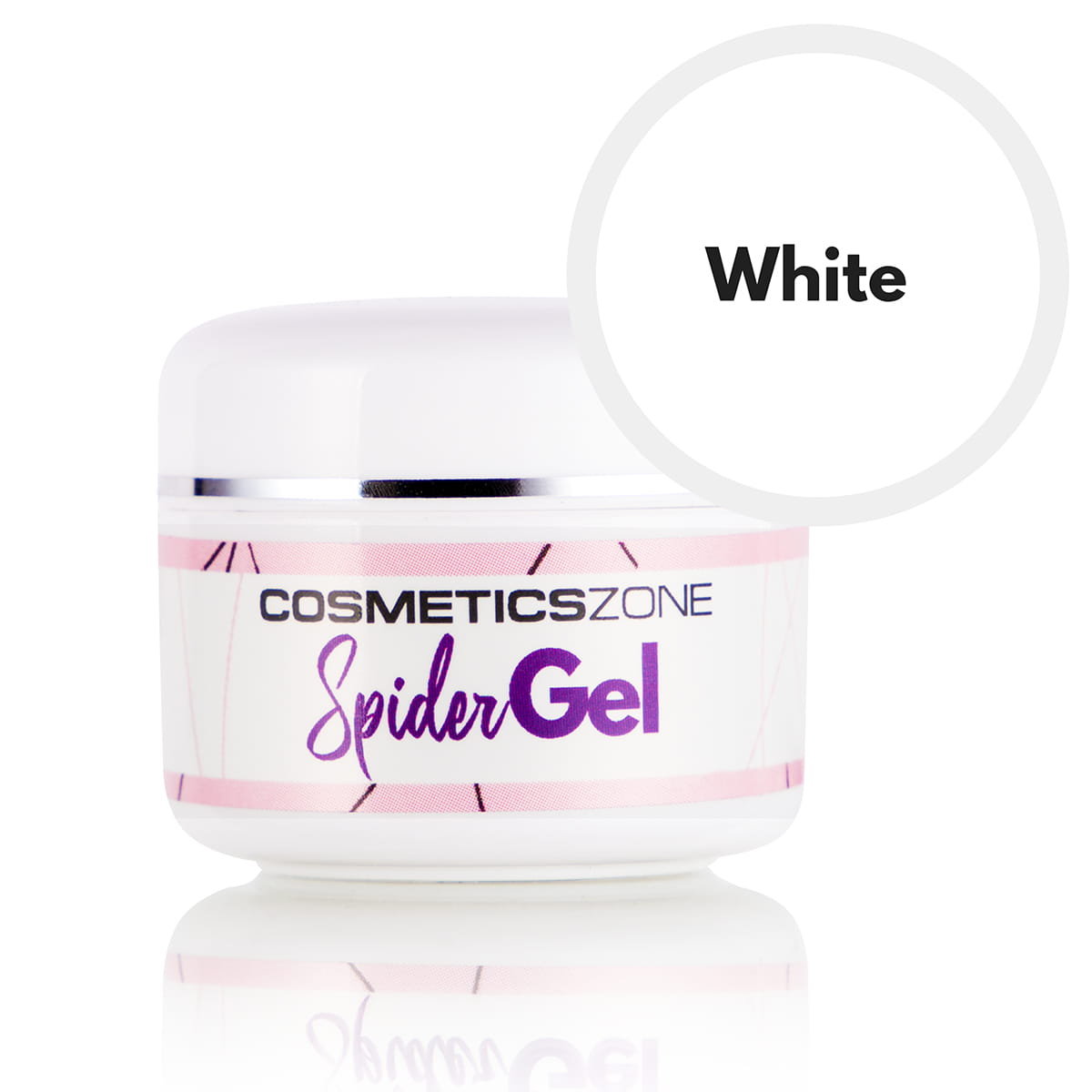 Cosmetics Zone Spider Gel 5ML Do Zdobień White