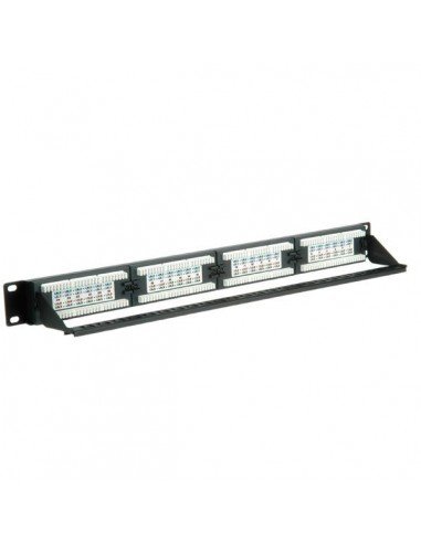 VALUE PatchPanel Kat.6a 24-Portowy UTP szary