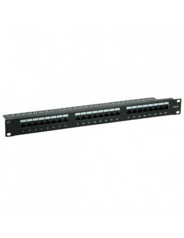 VALUE PatchPanel 19"" Kat.6 24xRJ-45 UTP czarny