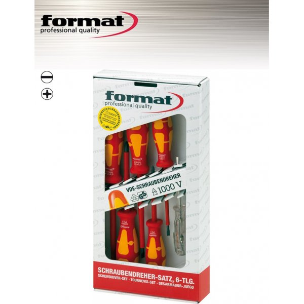 Format Profesjonalny komplet wkrętaków śrubokrętów PH izolowanych VDE marki FORMAT 8240-uniw