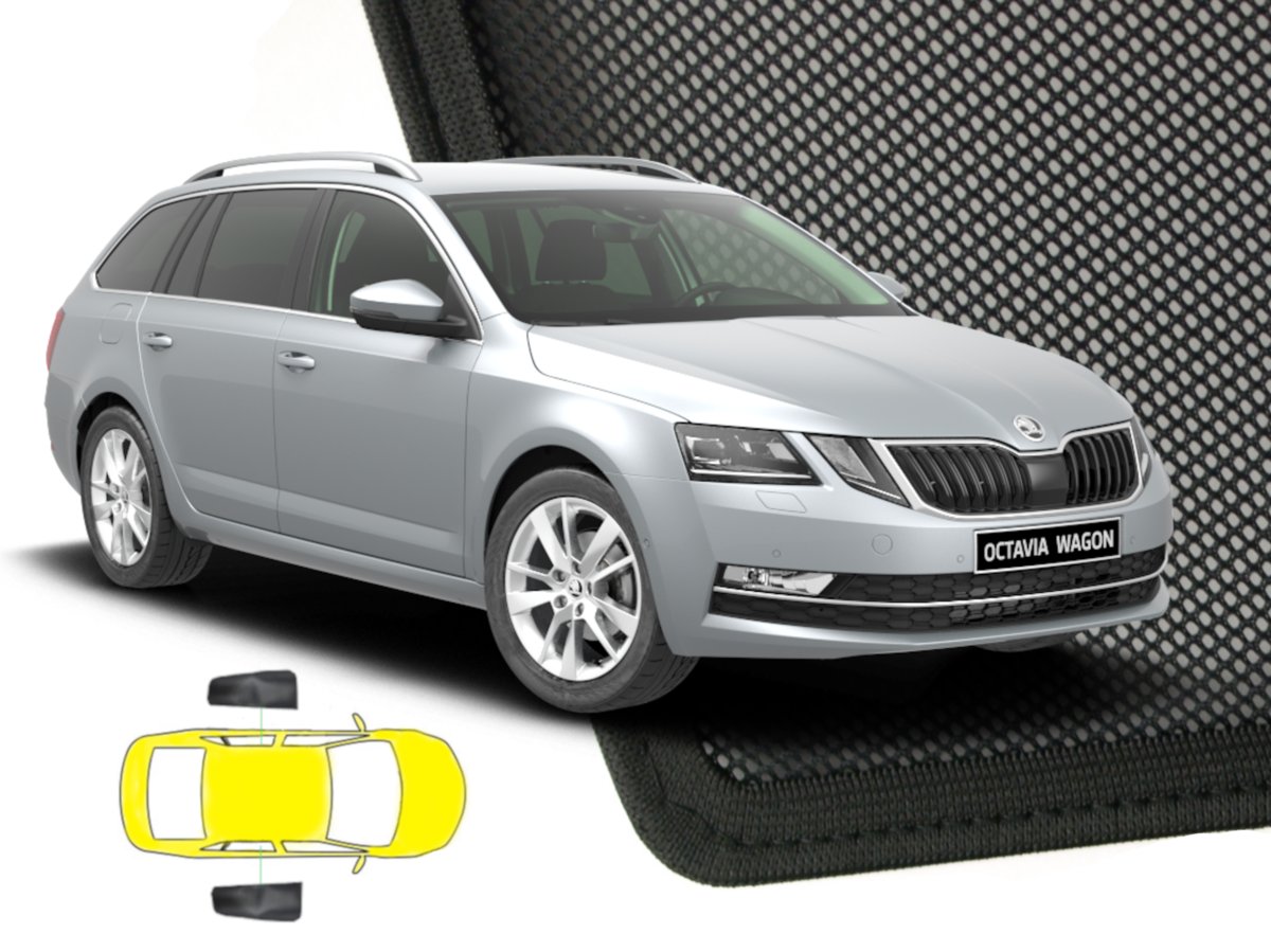 Zasłonki przeciwsłoneczne do Skoda Octavia III kombi ŚCIEMNIJ.TO, 2 szt.