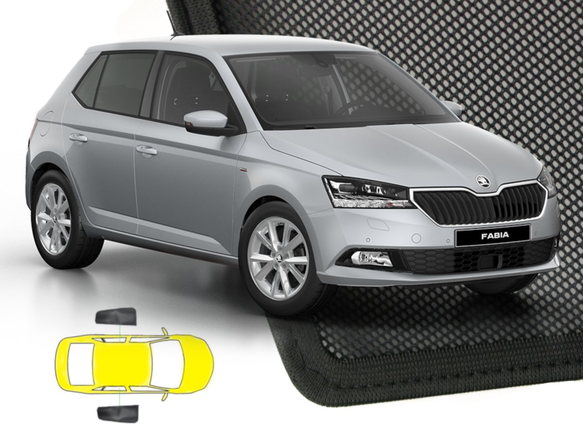 Zasłonki przeciwsłoneczne do Skoda Fabia III htb ŚCIEMNIJ.TO, 2 szt.