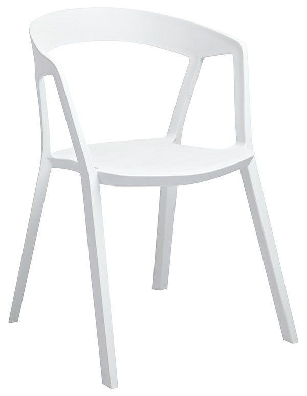 King Home Krzesło 57x56,5x77cm Vibia białe 210-APP.WHITE