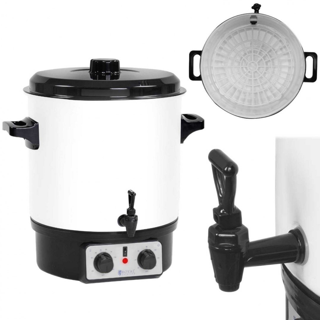Royal Catering Podgrzewacz do wina - 27l - timer - kranik RCMW-27DT RCMW-27DT