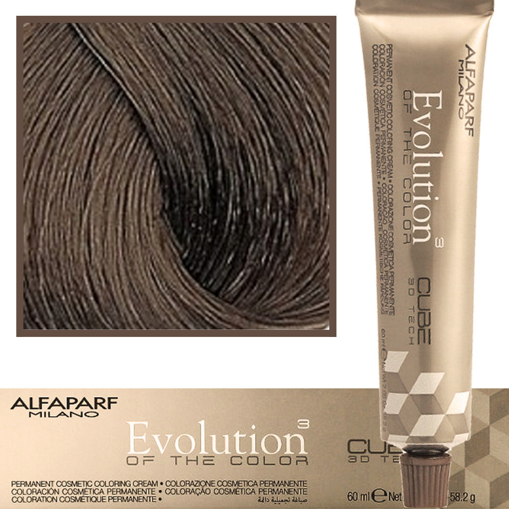 Alfaparf Evolution of the Color - Cube 3D Farba do włosów 7.13 - Średni Popielaty Złoty Blond 60ml