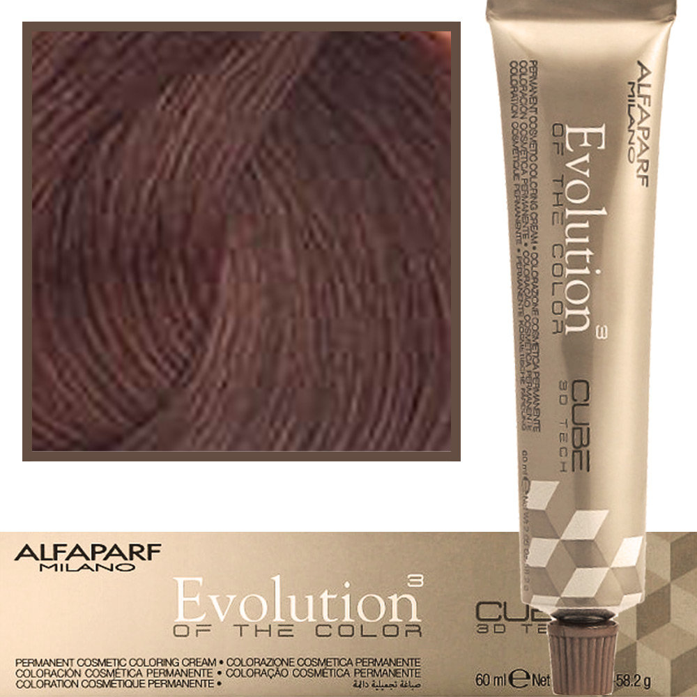 Alfaparf Evolution of the Color - Cube 3D Farba do włosów 7.35 - Średni Złoty Mahoniowy Blond 60ml