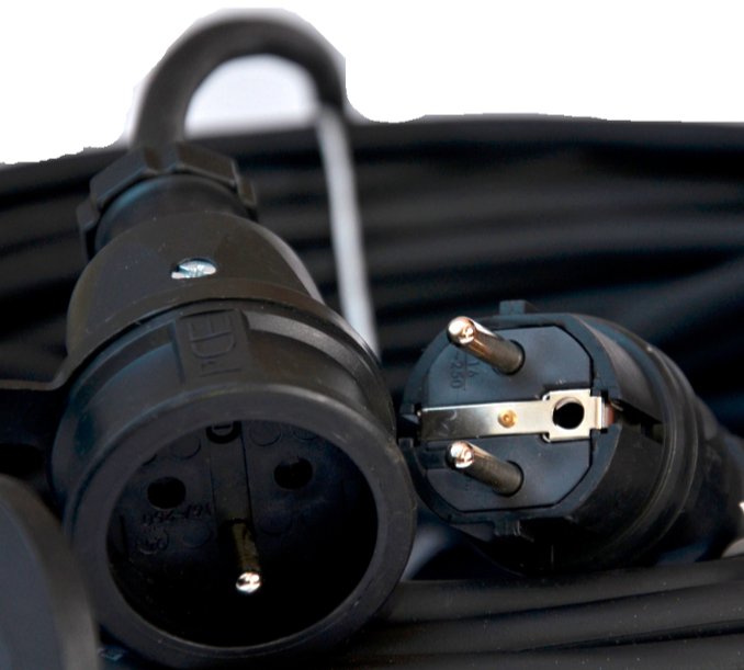 Przedłużacz wzmocniony 3x1,5mm2 - 50m OWY H05VV-F