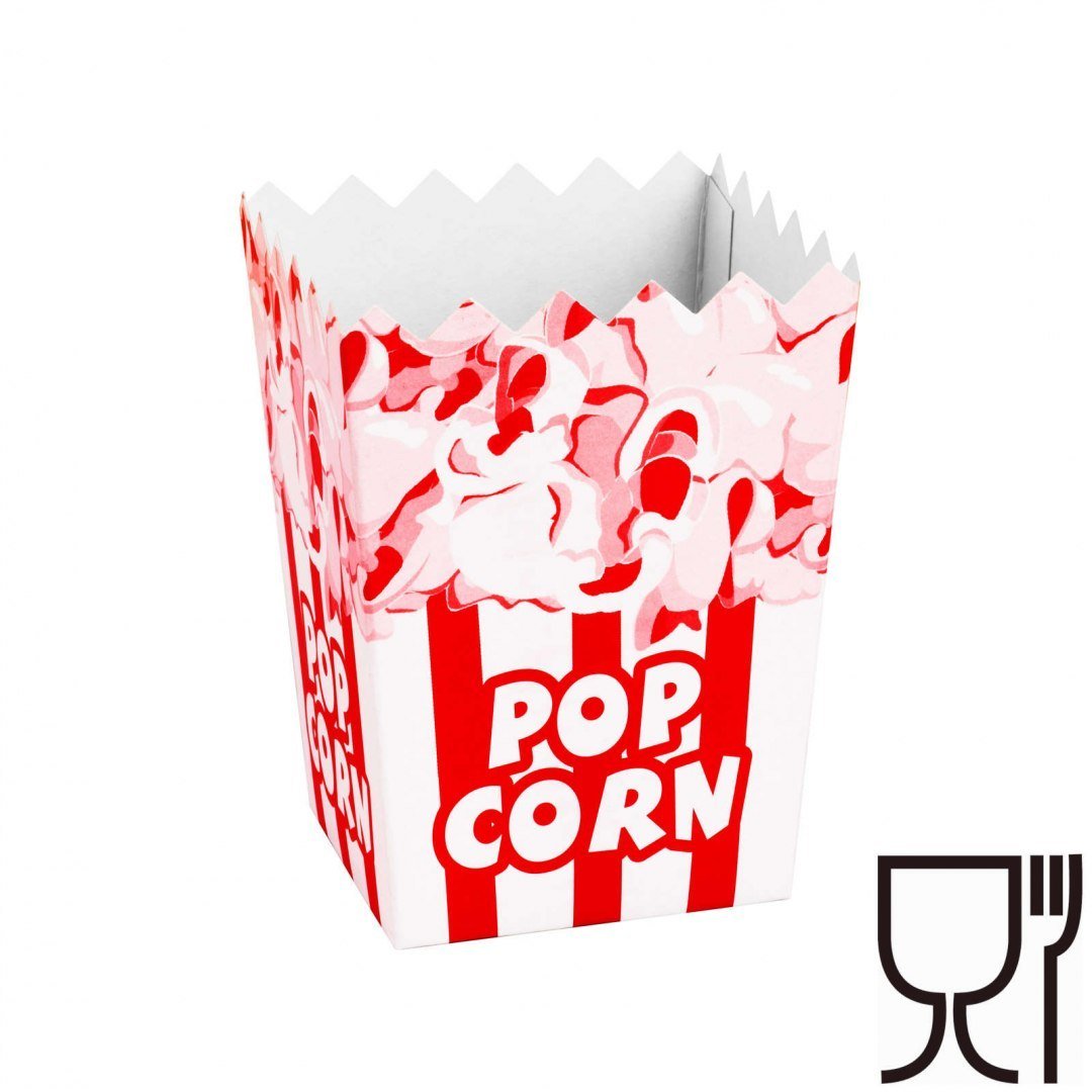 GSG24 Pudełko kartonik na PopCorn 7x11.5x9cm MAŁY 0.5L 100szt 1008904