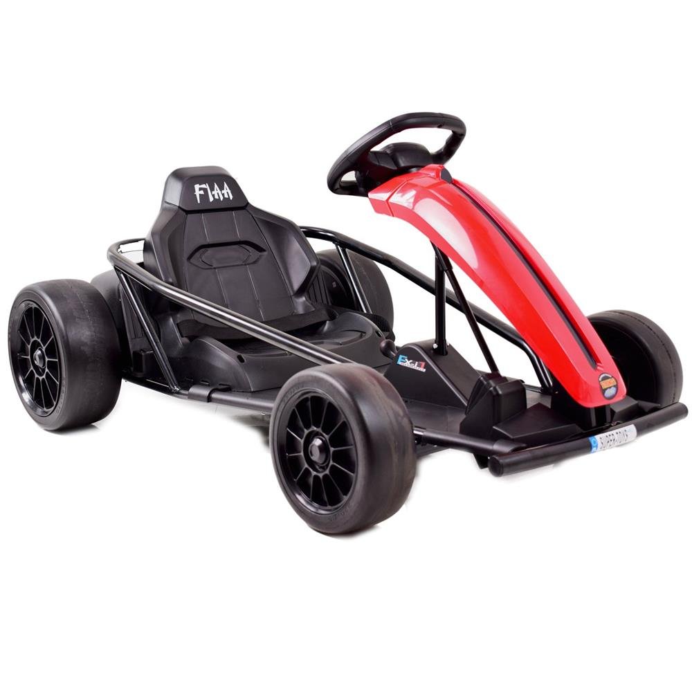 Super-Toys Szybki Gokart elektryczny 13km/h drift dla dzieci Pojazd na akumulator 360259-uniw