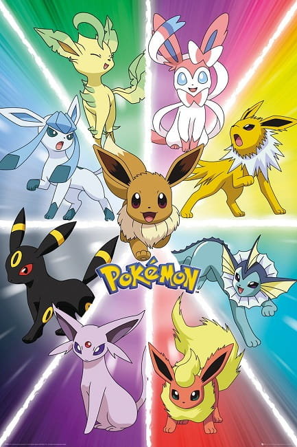 GBeye Pokemon Eevee Ewolucja - plakat 61x91,5 FP4426