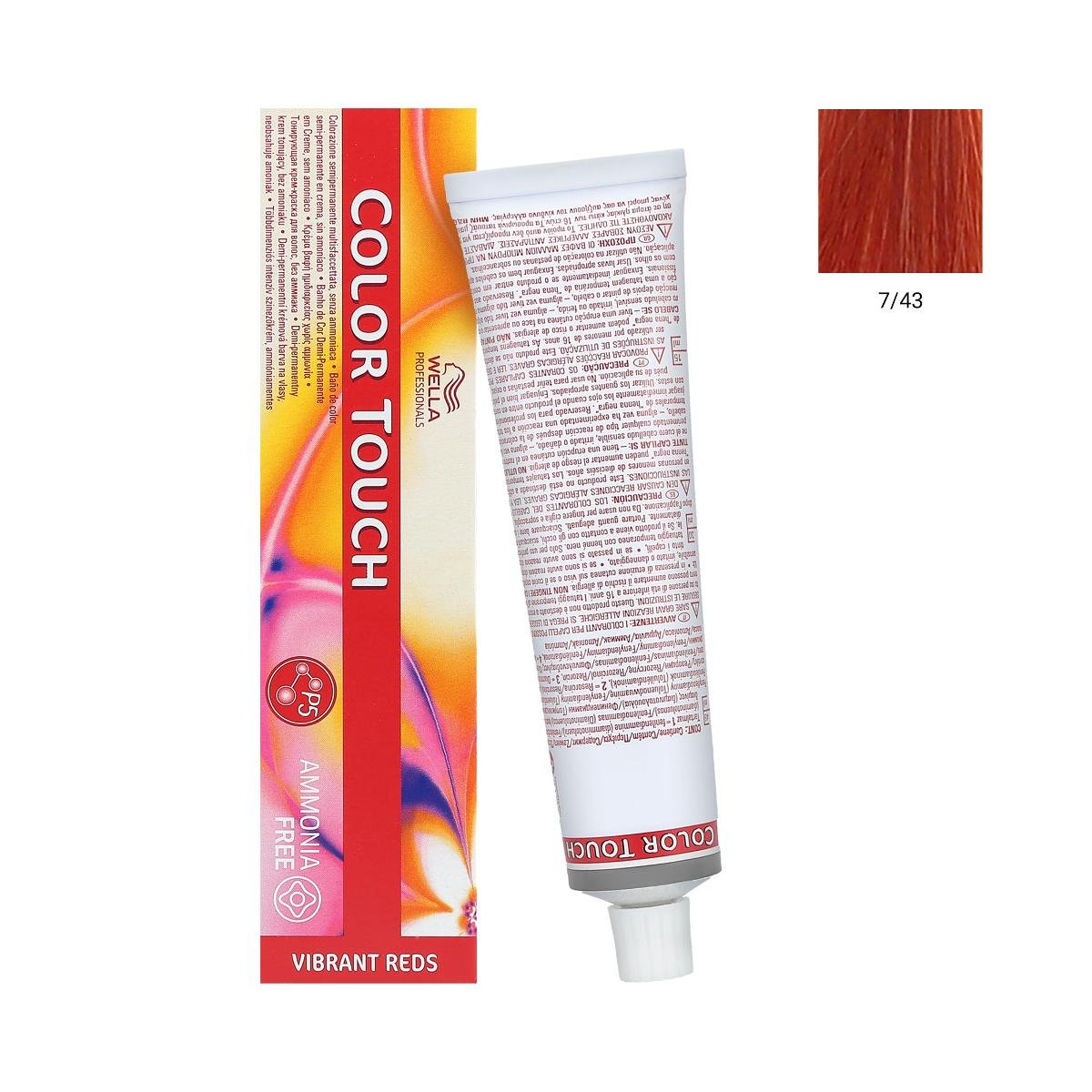 Wella Color Touch Farba Bez Amoniaku 7/43 60 ML