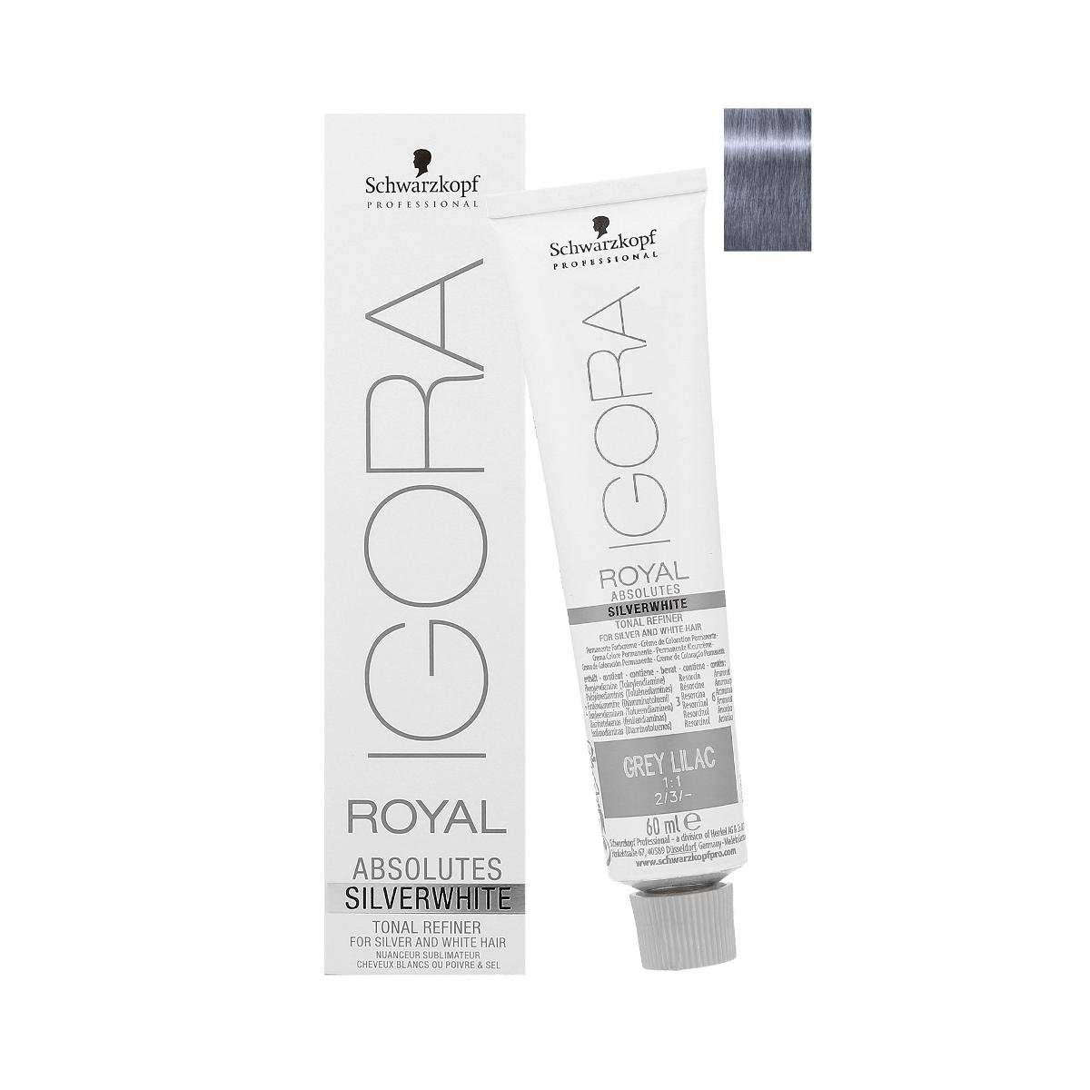 Schwarzkopf Igora Royal SILVERWHITE Grey Lilac farba do włosów szaro liliowy 60 ml