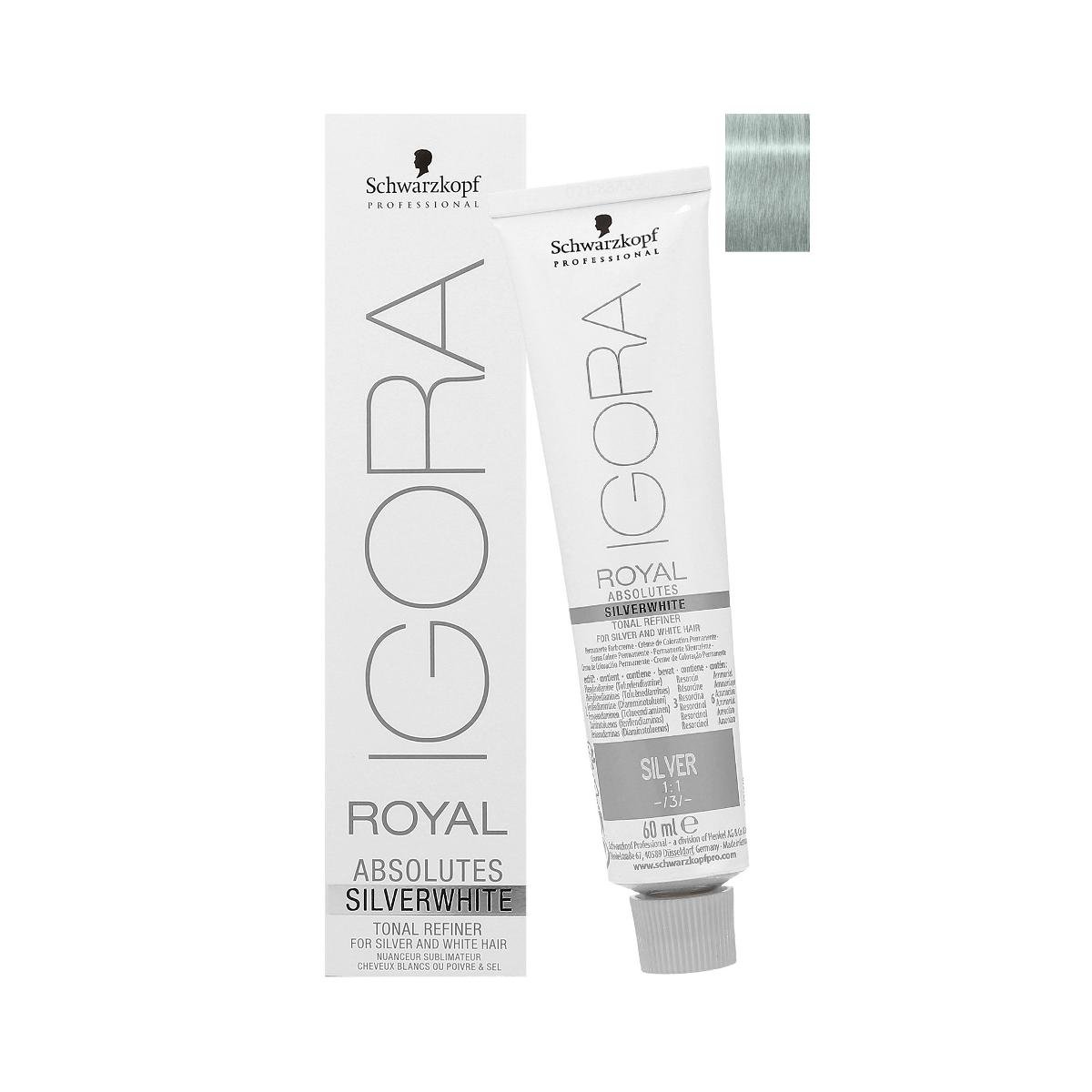 Schwarzkopf Igora Royal Silverwhite Silver farba do wosów srebrna 60 ml