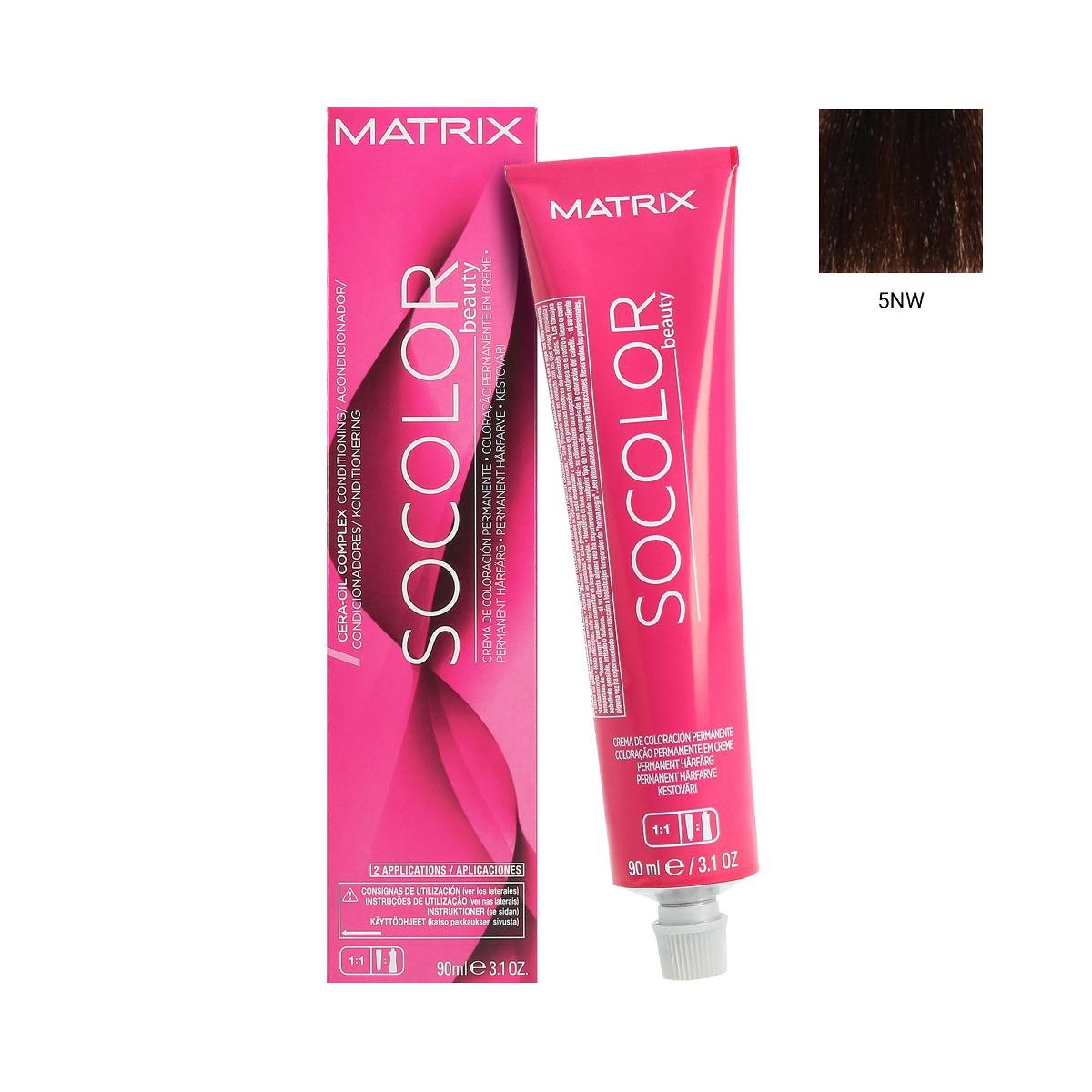 Loreal Matrix Socolor.beauty 5NW Light Brown Neutral Warm