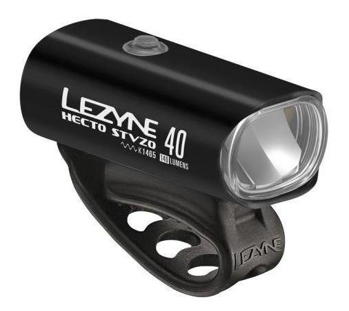 LEZYNE LED Hecto Drive 40 Reflektor przedni LED, black 2021 Lampki przednie na baterie 452000012
