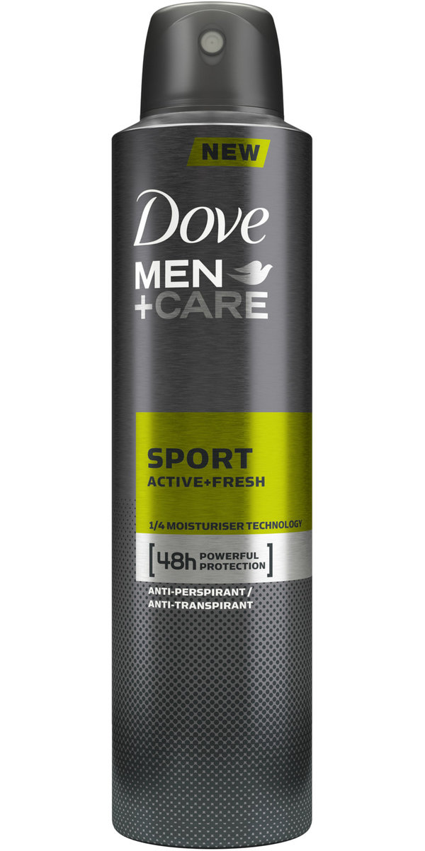Dove Men+Care - Sport Active+Fresh - 48H Anti-Perspirant - Antyperspirant w aerozolu dla mężczyzn - 250 ml