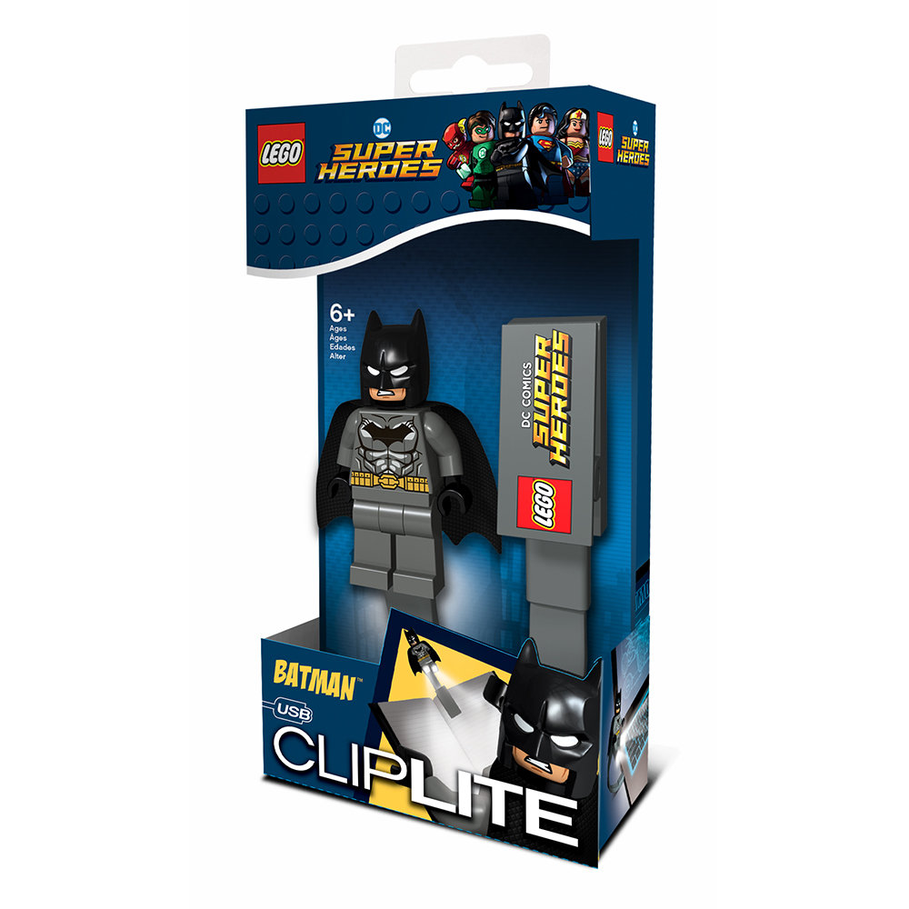 Lego DC Super Heroes Lampka z Klipsem Do Książki - Grey Batman LGL-CL20