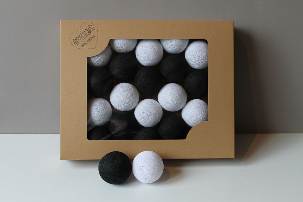 Cotton Balls Black&White 50 szt.