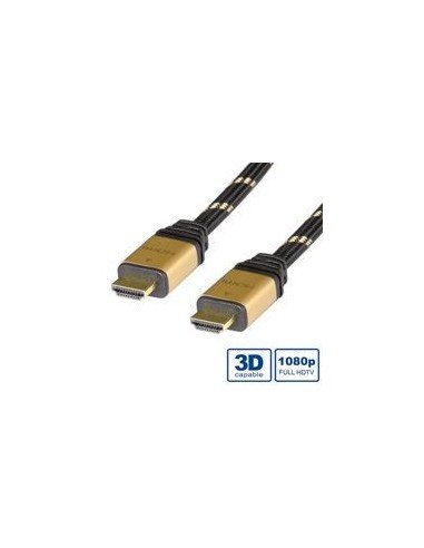 ROLINE Kabel Gold HDMI High Speed z Ethernet M - M 5m