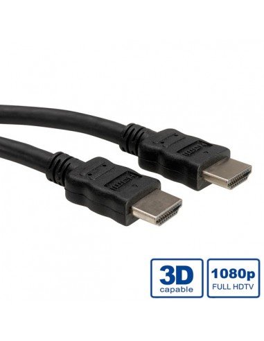 ROLINE Kabel HDMI HighSpeed + Ethernet, M/M, 7.5m czarny