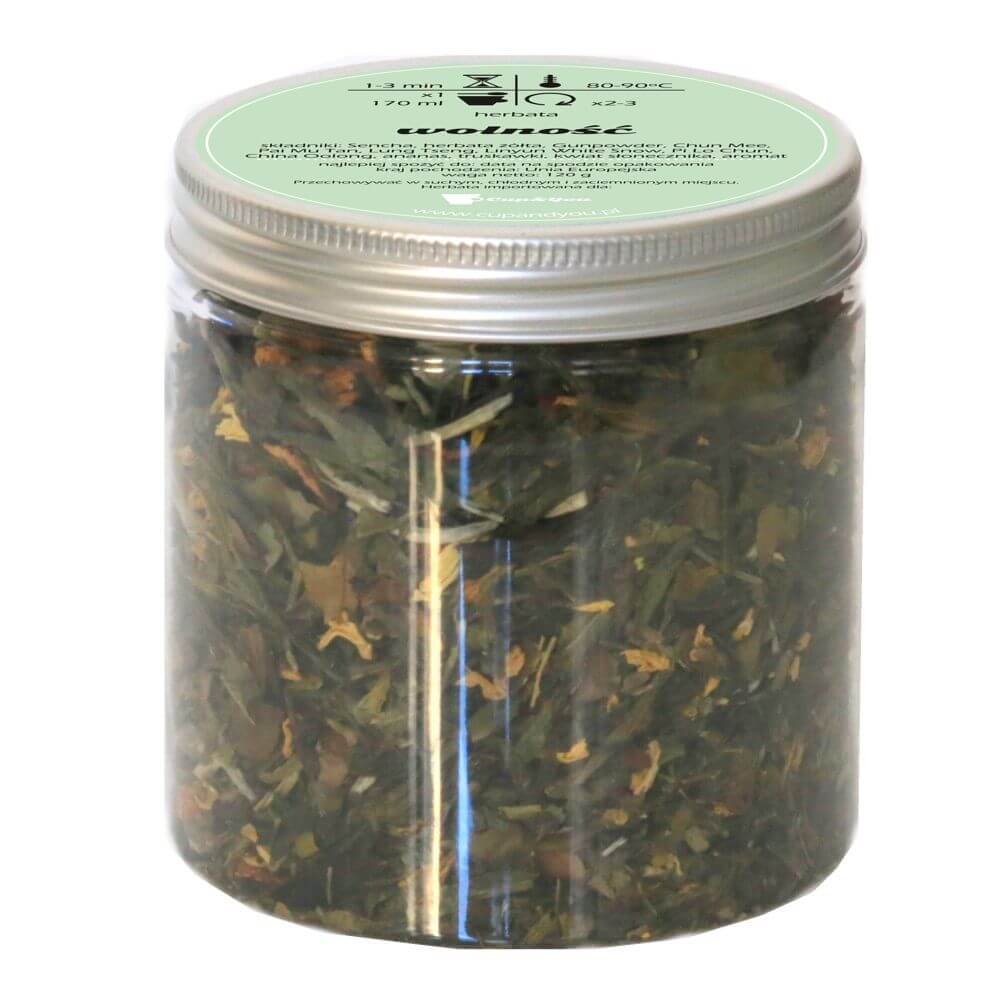 Herbata zielona smakowa CUP&YOU, wolność, 120 g
