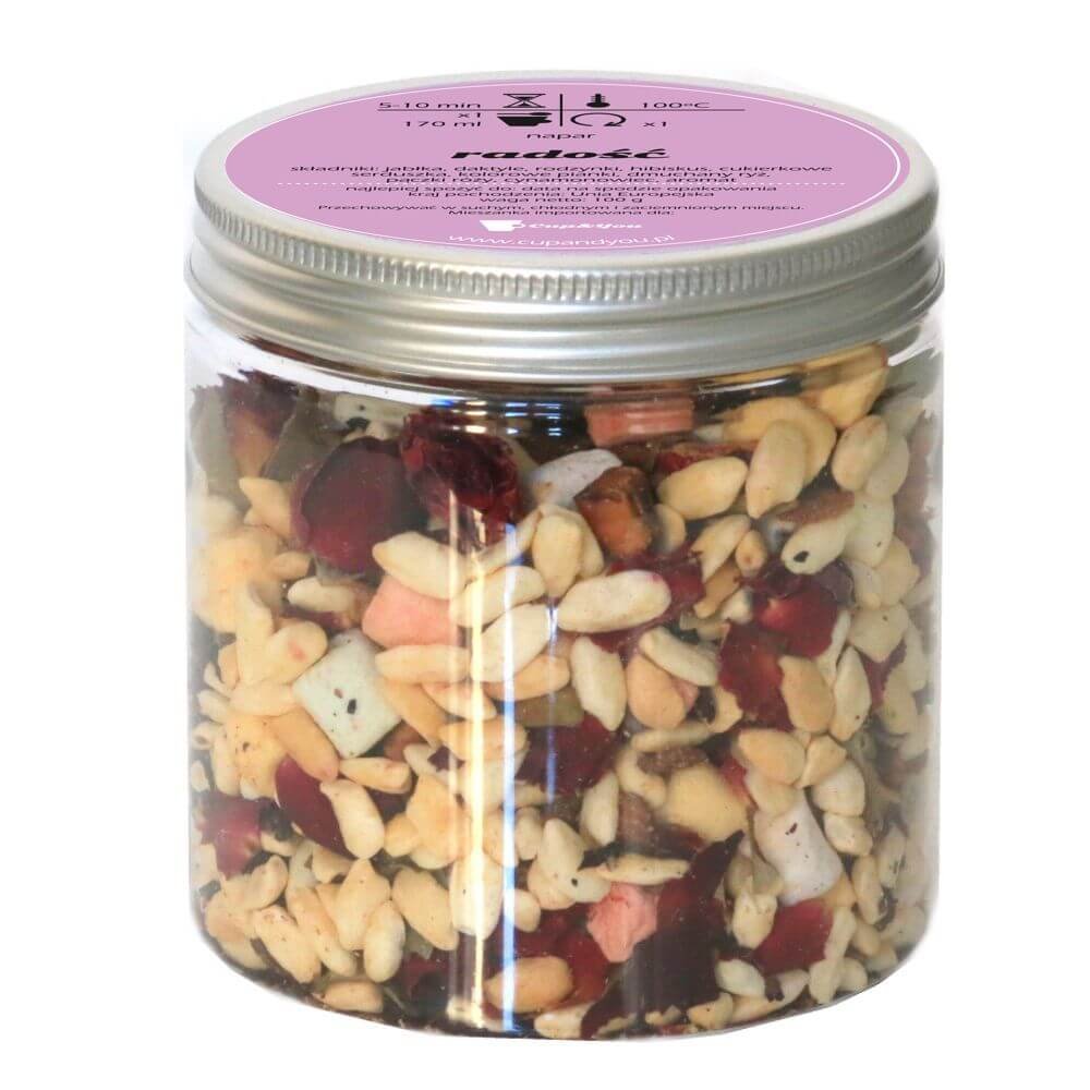 Herbata owocowa smakowa CUP&YOU, radość, 100 g
