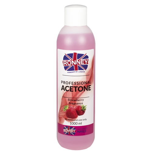 ronney RONNEY Professional ACETONE Strawberry 570 ml Truskawka (różowy)