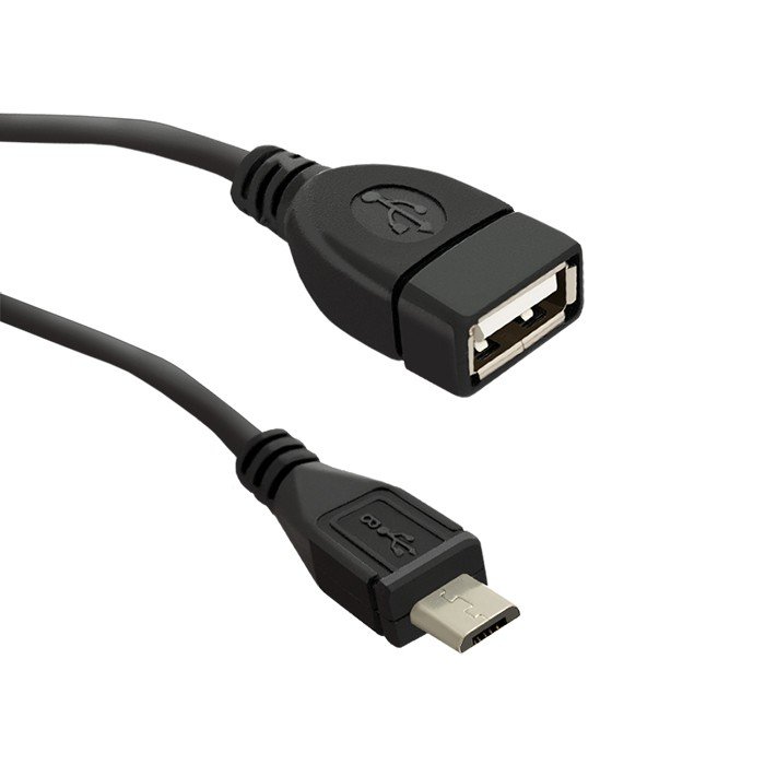 Qoltec Kabel USB 2.0 A żeński / micro USB Męski 0,2m 50404