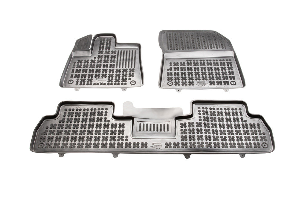 REZAW plast Dywaniki korytka gumowe do Citroen Berlingo III / Opel Combo E / Peugeot Rifter od 2018 wersja 5 osobowa 200526