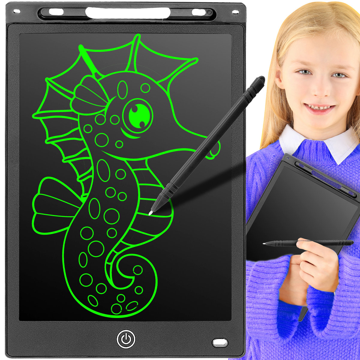 Tablet Graficzny do Rysowania Dzieci Rysik 10'' XL ISO TRADE