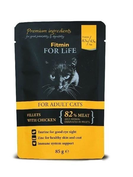 Fitmin For Life cat pouch adult chicken 85g