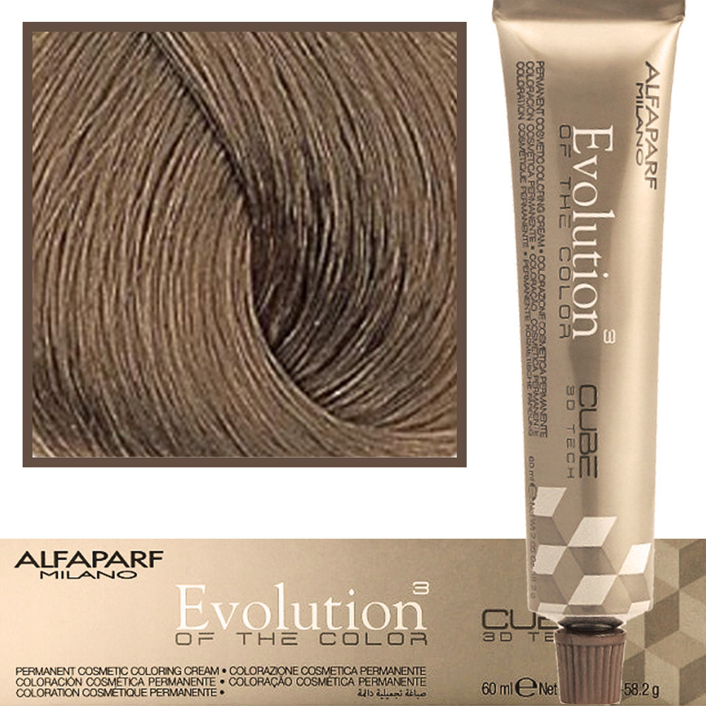 Alfaparf Evolution of the Color - Cube 3D Farba do włosów 8.31 - Jasny Złoty Popielaty Blond 60ml