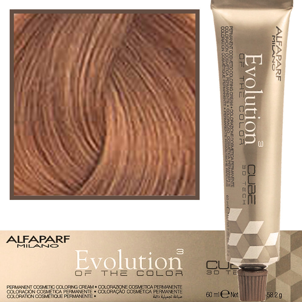 Alfaparf Evolution of the Color - Cube 3D Farba do włosów 8.32 - Jasny Złoty Fioletowy Blond 60ml